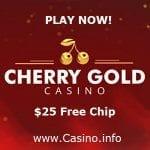 Cherry Gold Casino ¥25 No Deposit Bonus Codes