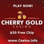 Cherry Gold Casino ¥30 no deposit bonus codes