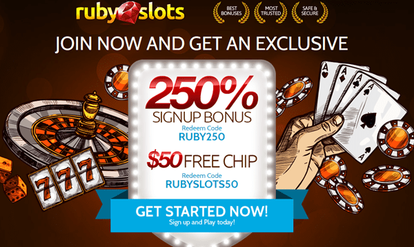 Ruby Slots casino Bonus Codes