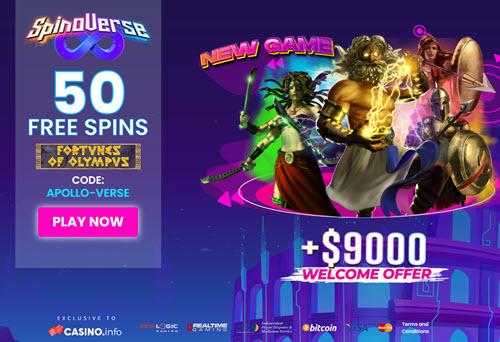 SpinoVerse Casino No Deposit Bonus